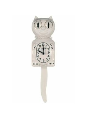 White Lady KIT-CAT CLOCK KAT KLOCK